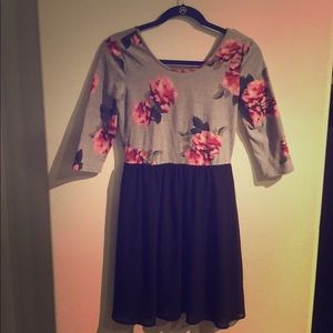 Dress with flower print